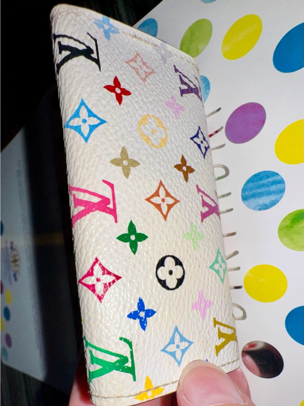 Louis Vuitton Takashi Murakami Multicolored key case Monogram Y2K - GUC - Picture 5 of 15